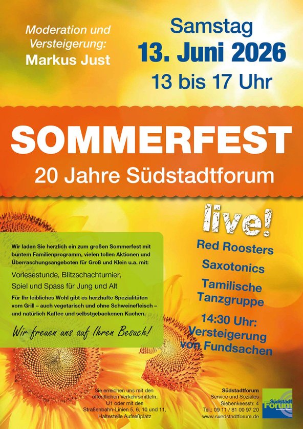 Sommerfest 20 Jahre Südstadtforum